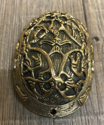 Fibel Brosche - Ovalfibel - Bronze - 2er Set