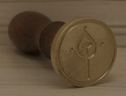 Siegel - individuell - Siegelwachsstempel 3cm mit eigenem Motiv - eckig oder rund