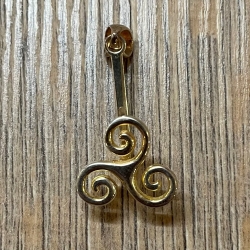 Edelstein - Zubehör - Donut-Halter - Triskele/ Triskelion 925er Silber - für 30mm & 40mm