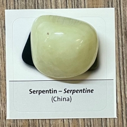 Edelstein - Trommelstein - Serpentin (China Jade) - ca. 25-35mm