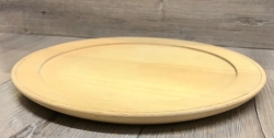 Holz Teller - Buche unbehandelt - Größe xL - Ausverkauf