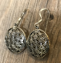 Ohrringe - Blume des Lebens 2er Set - 925er Silber