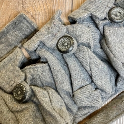 Tasche - Baumwolle - 5er Taschengürtel - grau