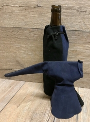 Flaschen Gugel - Flaschen Harlekine - blau / schwarz