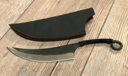 Messer - keltisch, geschmiedet mit Lederscheide - mittel