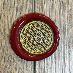 Siegel - Motiv Blume des Lebens - 24mm - inkl. Griff