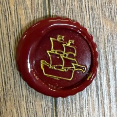 Siegel - Motiv Kogge - 24mm - inkl. Griff