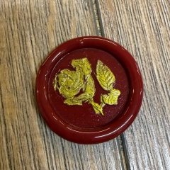 Siegel - Motiv Rose 2 - 24mm - inkl. Griff