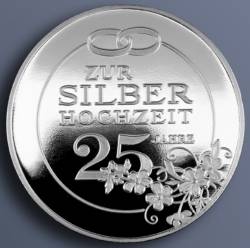 Fotomedaille - Dein Foto auf einer Medaille - 40mm - Feinsilberauflage - weitere Motive