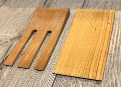 Holz Löffel - Salatbesteck aus Kirschholz - geölt - Ausverkauf