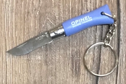 Opinel Schlüsselanhänger rostfrei - Nr. 02 mit 4,8cm Heftlänge - blau