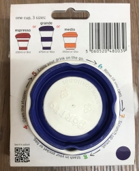 Pokito - Coffee to go Faltbecher aus TPE - BPA-frei - blueberry/ dunkelblau