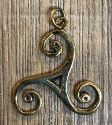 Anhänger - keltisch - Triskele - Bronze