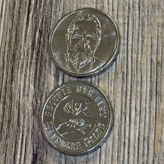 Larp Münze* - Haendler Gilde - Pecunia non olet - Silber*