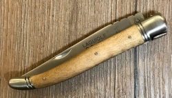 S. Tradition - Laguiole-Messer, Stahl Sandvik 12C27, Slipjoint, Ahornholzschalen, Edelstahlbacken, Zierschliff - Made in France! - Ausverkauf