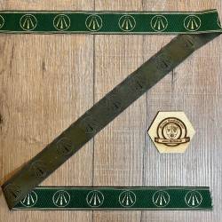 33 Borte AWEN OBOD- Druiden Symbol - 33mm breit - 5m Rolle - grasgrün/ gold - OBOD ADF Druiden