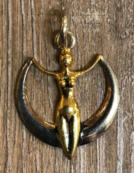 Anhänger - Göttin Diana - Bronze, teilversilbert - Ausverkauf
