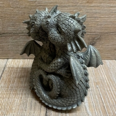 Gartenstatue - Drache Glücksdrache Pärchen Loving Dragons/ Knuddeln - klein (in & outdoor)