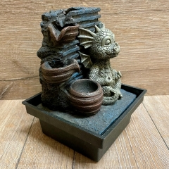 Brunnen - Drache Yoga - klein (indoor)