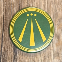 Magnet 59mm - AWEN - OBOD Druiden Symbol - grün