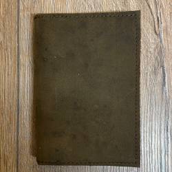 Notizbuch - Diary - Lederhülle  mit eingestecktem Buch & handgeschöpftem Papier Größe 1 - 10,5cm x 15cm - braun
