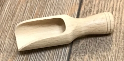 Holz Schaufel rund - klein - 75x25x18mm