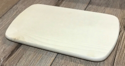 Holz Brett - Frühstücksbrett aus Ahorn, rechteckig, abgerundete Ecken, natur - individuelle Lasergravur möglich