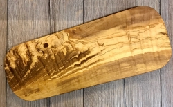 Holz Brett - Schneidebrett aus Olivenholz ca. 33cm - individuelle Lasergravur möglich