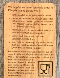 Holz Untersetzer - Olivenholz klappbar ca. 22cm x 22cm