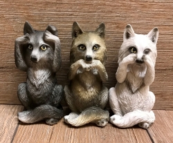 Figur - Drei Weise Wölfe - Three Wise Wolves 10cm