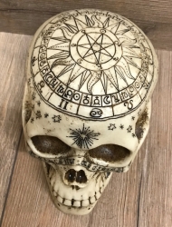 Statue - Schädel/ Totenschädel Astrologie/ Sternzeichen