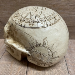 Statue - Schädel/ Totenschädel Astrologie/ Sternzeichen