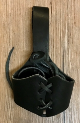 Trinkhorn - Gürtelhalter aus Leder zum Schnüren 0,3l - 0,5l
