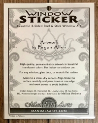 Fenster Aufkleber - Fensterbilder rund 10,5cm - Sonnenzentrum/ Central Sun - Window Sticker