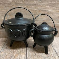 Räucher- Kessel aus Gusseisen - mittel (9cm)