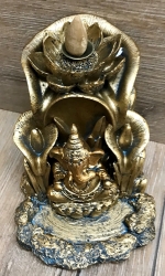 Räucherkerzen - Räucher-Kegelbrenner - Backflow - Ganesha & Lotus - Ausverkauf