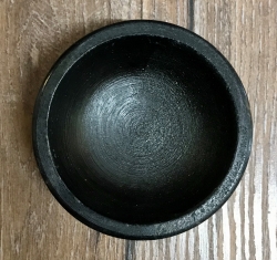 Räuchergefäß - Schale - Speckstein - 6cm - schwarz