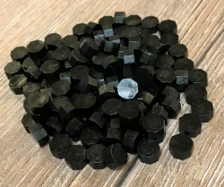Siegel - Siegelwachs Perlen 100 Stück/ ca. 35g - schwarz
