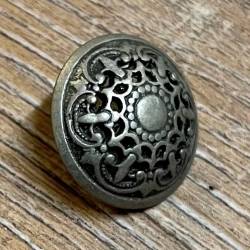 Knopf aus Metall – ornament durchbrochen - Öse - 18mm - Ausverkauf