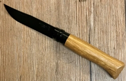 Opinel Rostfrei - Nr. 08 mit 11cm Heftlänge - Black Oak - geschwärzt - Eichenholz in dekorativer Holzbox