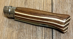 Opinel Rostfrei - Nr. 08 mit 11cm Heftlänge - Birke laminiert braun  - 12C27 - in Geschenkbox
