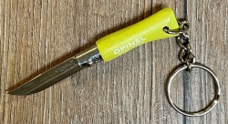 Opinel Schlüsselanhänger rostfrei - Nr. 02 mit 4,8cm Heftlänge - COLORAMA - anisgrün