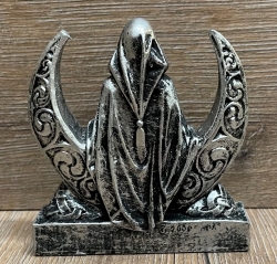 Statue - Mondgöttin Figurine extra klein - Moon Goddess small - Silberoptik - Dekoration - Ritualbedarf