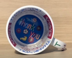 Tasse - Wunschmotiv - Motto-Tassen Keramik - Happy Birthday, Thank You & Love