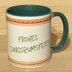 Tasse - Wichtelweihnacht Kieisge - Fröhliches Dingsbumsfest - Keramik