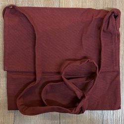 Tasche - Baumwolle - Umhängetasche einfach - bordeaux/ rot
