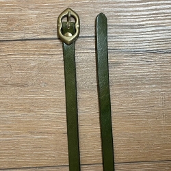Gürtel - Leder - Godfrey - schmal - 170cm - grün