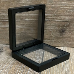 Objektrahmen - mit Standfuss 5cm x 5cm (innen) - Klemmverschluss - schwarz