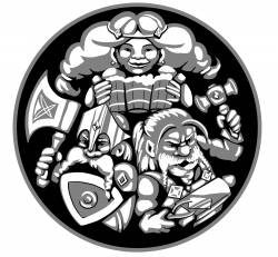 Larp Münze* - Zwerge - Gold* - Illustrator:in-Edition - Design von CMMart - barrierefrei
