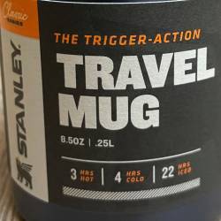 Stanley - Trigger-Action Travel Mug/ Thermo Becher 0,25l - blau
